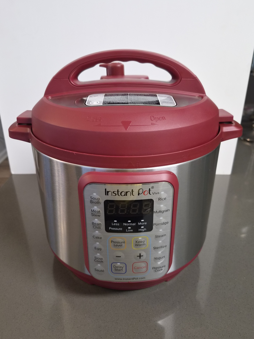 Instant Pot Viva 6-Quart 9-in-1 Multi-Use Pressure Cooker - Cinnamon Red